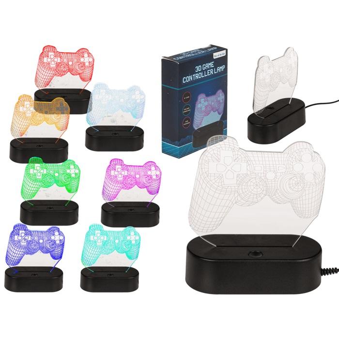 Lampka led pad do gier 3d dla gracza dotykowa zmieniające kolory nocna
