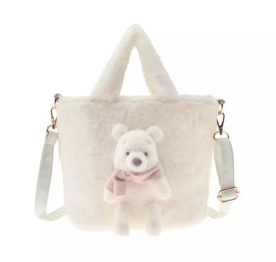 Disney Winnie the Pooh 2Way Tote Bag ( WHITE POOH ) Japan NEW Disney Store