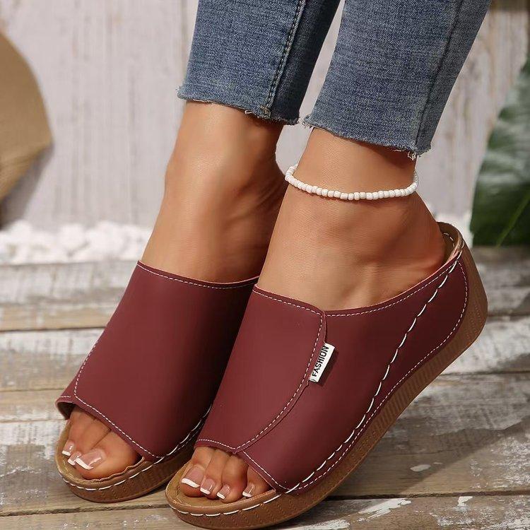 Fashion 2025 Fashion Slippers Women Non-Slip Summer Shoes for Women Wedges Sandals Party Casual Slippers Female Footwear Slides Women