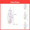 Delightful White Bell Christmas Tree Decor 25cm Artificial Pine Needles For A Cozy Holiday