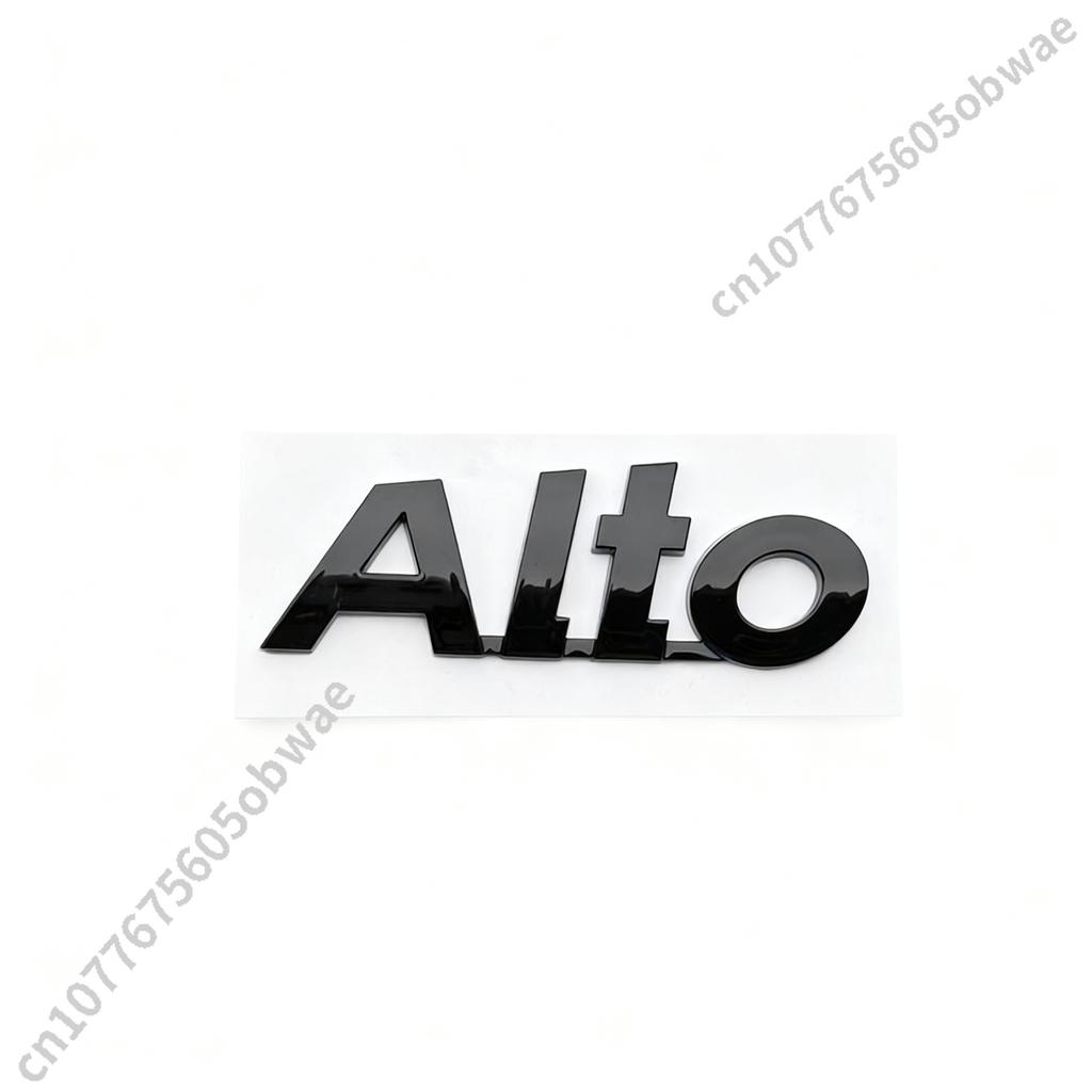 For SUZUKI ALTO Front Rear Car Emblem Badge Logo Black Glossy Auto Sticker Accessories Universal Rear Trunk Badge Logo