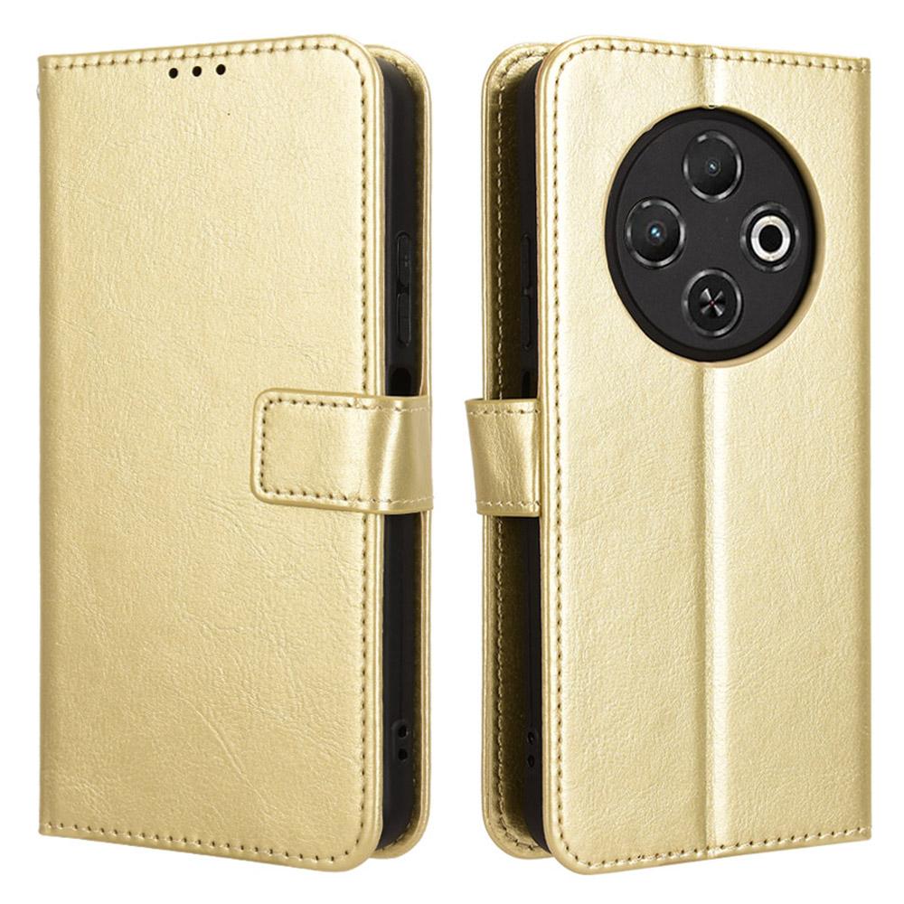 For TECNO Spark 30C 4G kL5n Case Crazy Horse Texture PU Leather Phone Wallet Cover