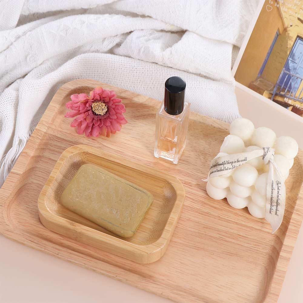 

Prevent Mildew Bath Soap Holder Raw Wood Color Soap Dishes Wooden Soap Box Dresser ellipse