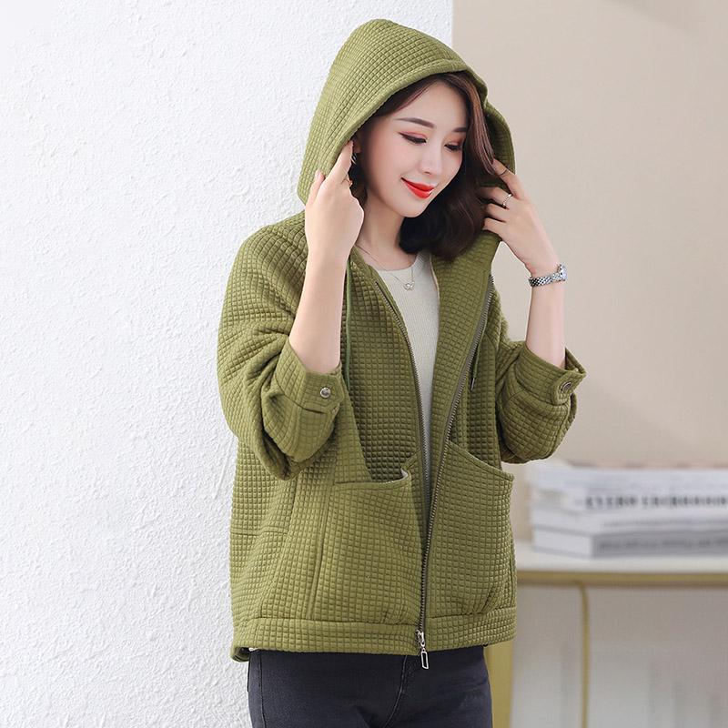 Coat for Women Casual Thickened Cardigan Double Layer Padded Windbreaker Hooded Women Jacket