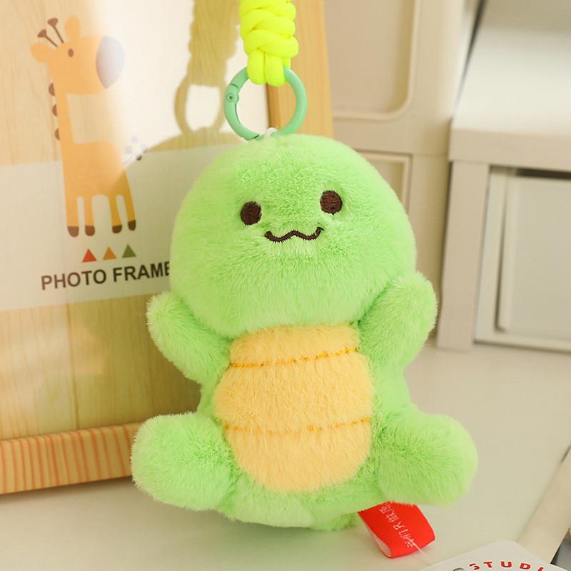 Bobowa Turtle Plush Keychain Green Pendant Backpack Decoration Luck Animal Gift