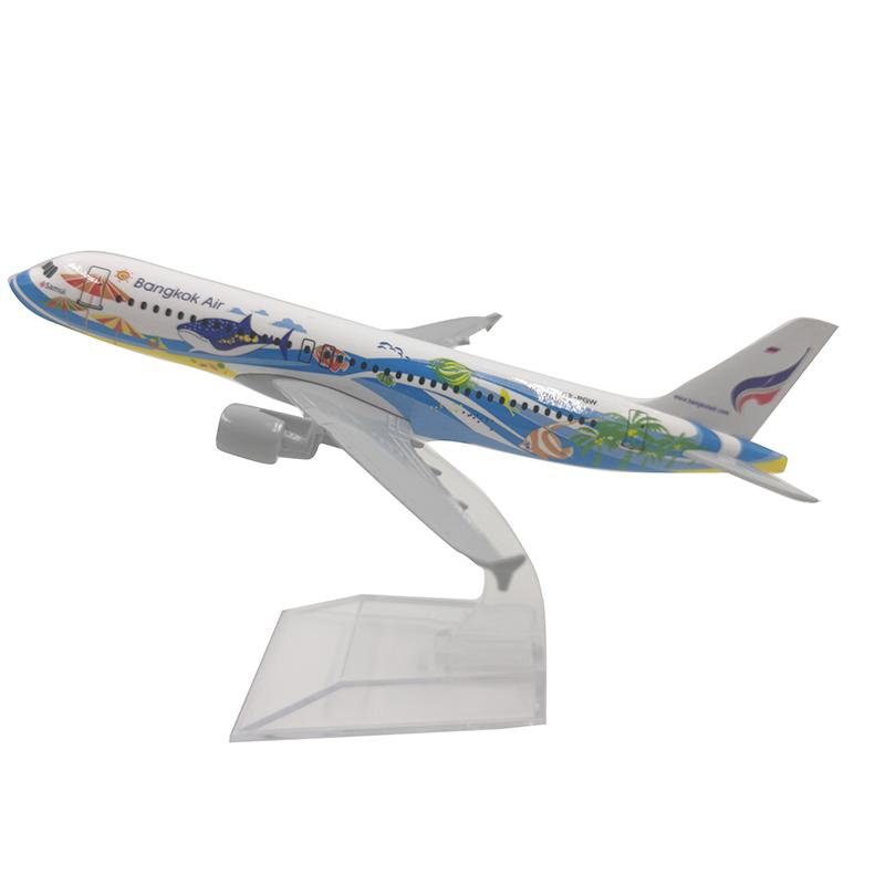 

1/400 Scale 16cm Thai Bangkok Air Airbus 320 Airplane Model Airplane Diecast Metal Planes