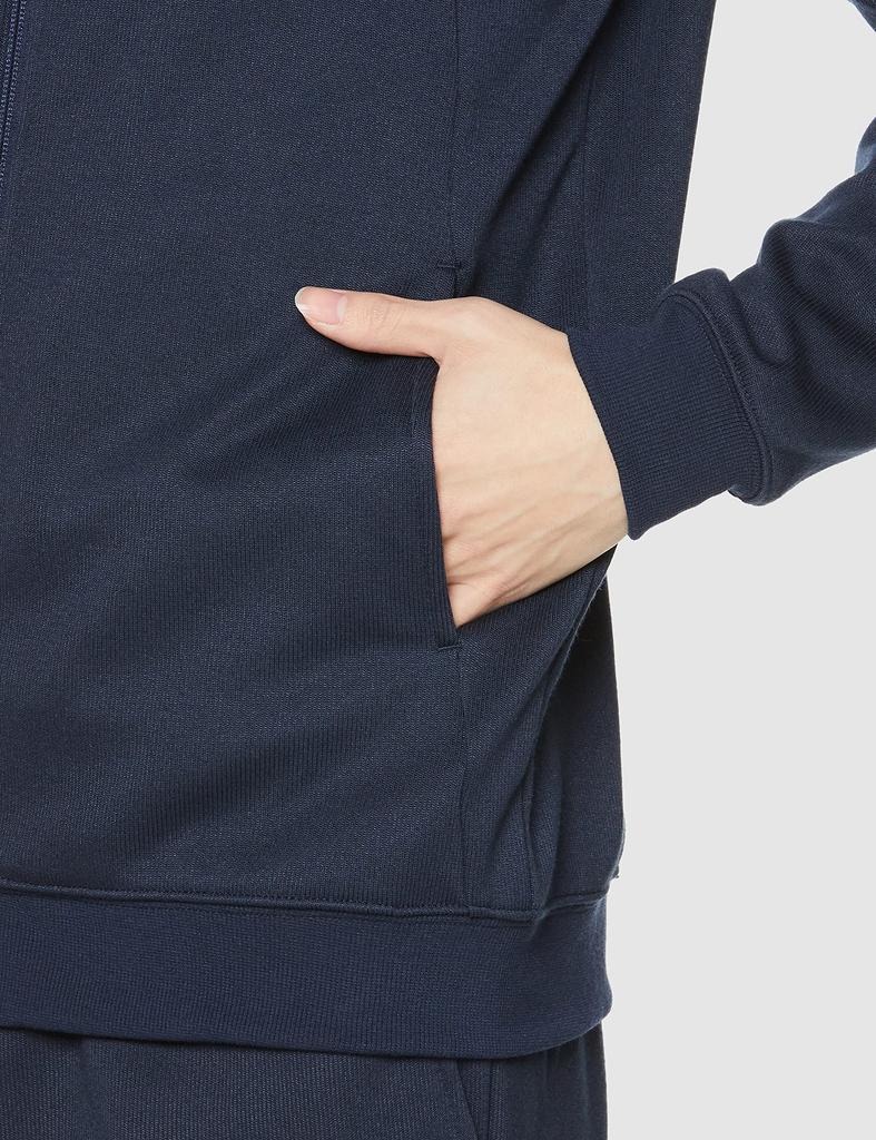 Mizuno Training Wear Size XL Sweatshirt, Full-Zip Hoodie, 32MCA177, Navy,