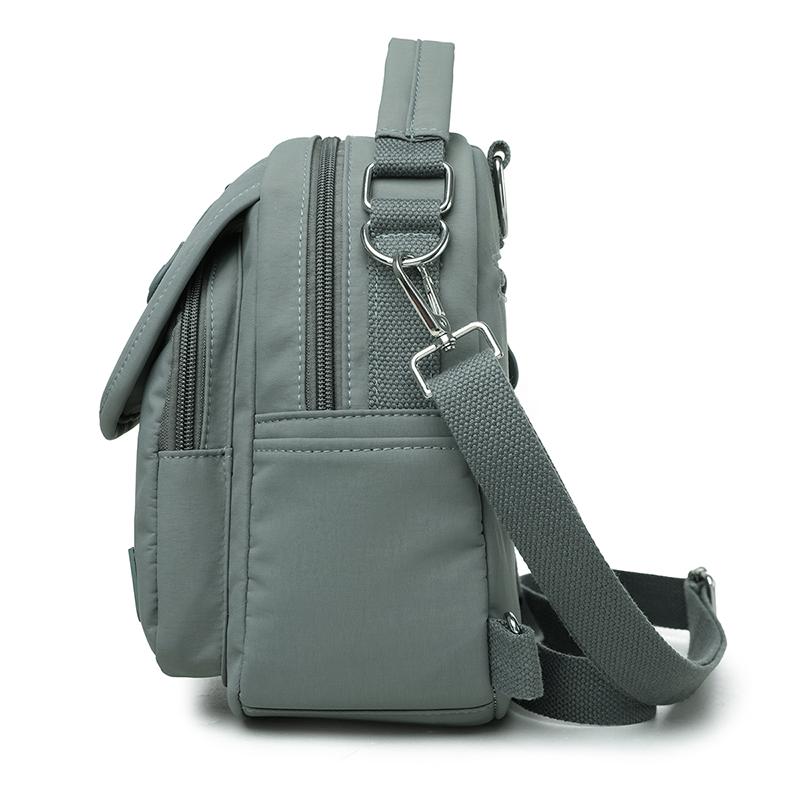 Women Mini Convertible Nylon Backpack Multi Pocket Crossbody Bag Top Handle Shoulder Bag  for Daily Use Travel Shopping Holiday Gifts
