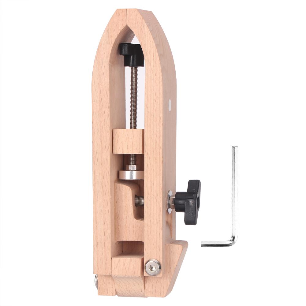 1pc Wooden DIY Hand Stitching Clamp, Adjustable Leathercraft Table Desktop Sewing Clip Tool, DIY Leather Fixing Quilting Tool