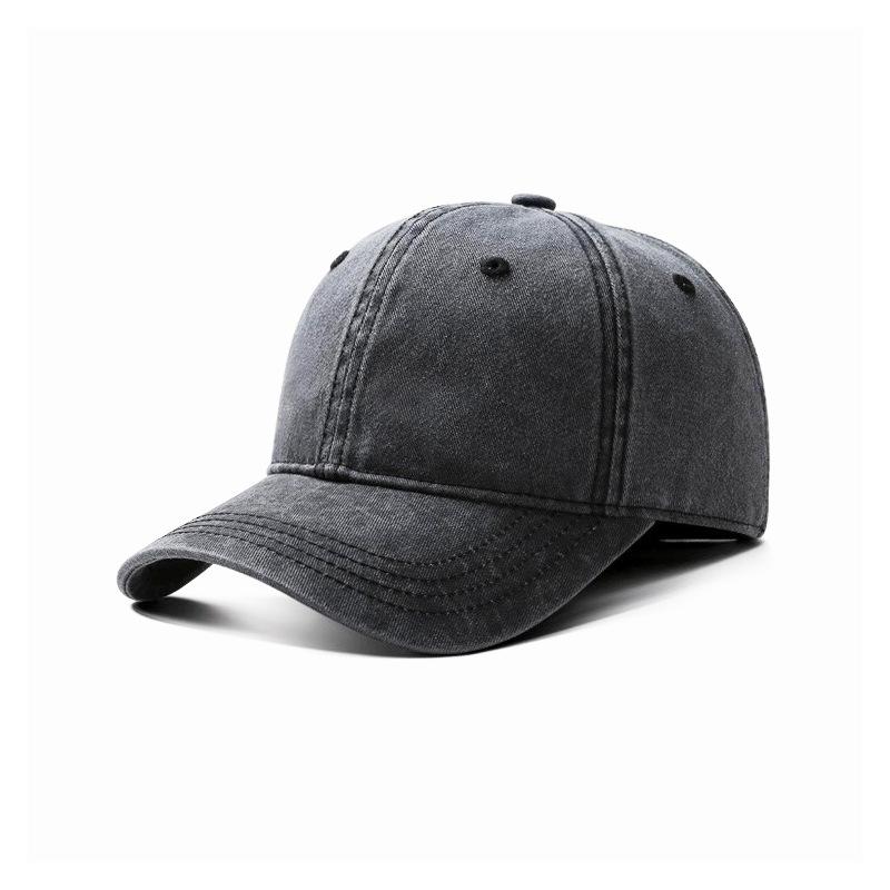 New and Old Baseball Caps for Men and Women, Spring and Autumn Fashion Denim Baseball Caps, Big Head Circumference Tide
