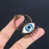 Evil Eye Pendant, Copper Electroformed Gemstone Jewelry, Handmade Pendant, For Mother Day