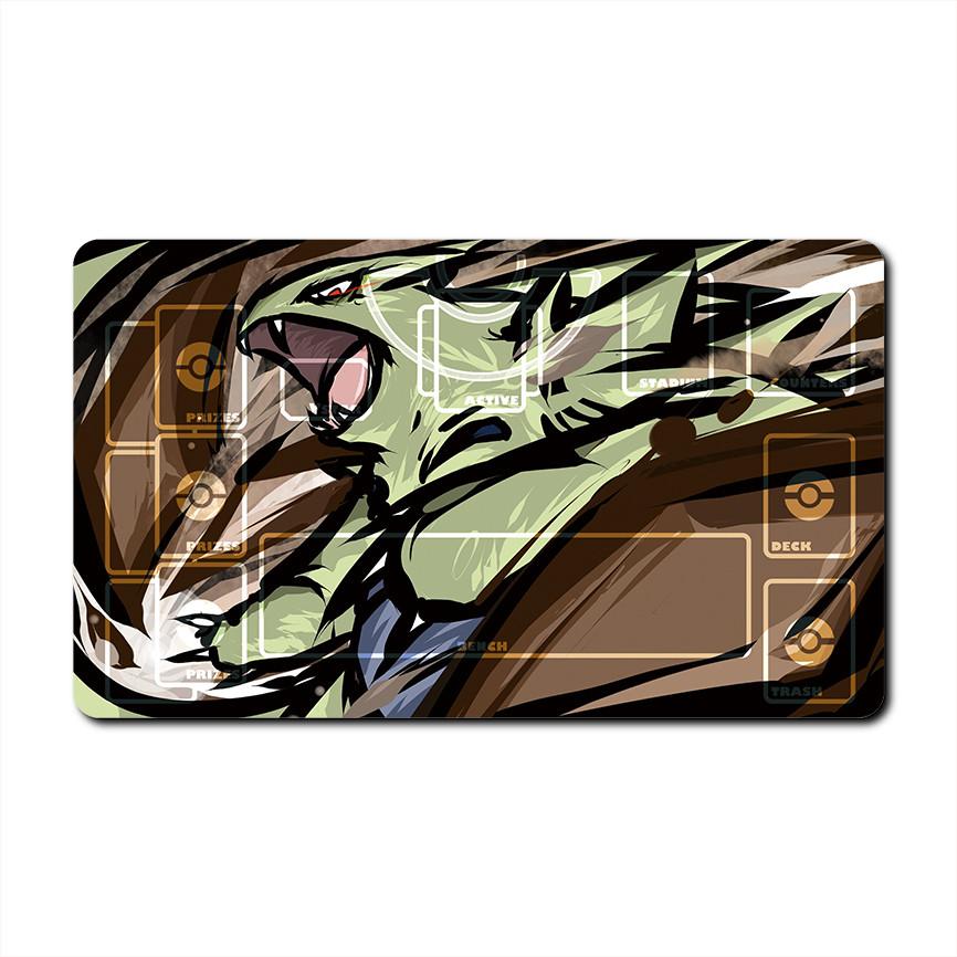 Diy PTCG Pokemon Dedicated Battle GAME Card Mat Charizard Venusaur Blastoise Gengar Gift Toy Game Anime Table Mat