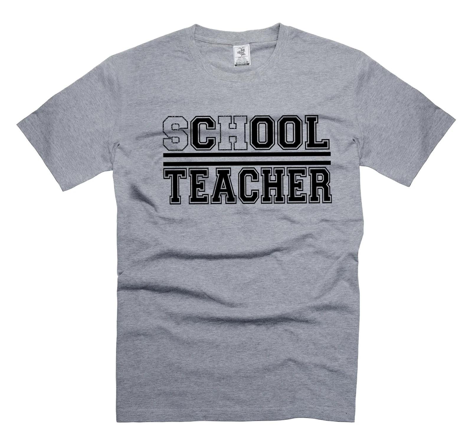 Школьная крутая футболка для учителя Мужская женская футболка для учителя Забавная футболка для школьного учителя XL