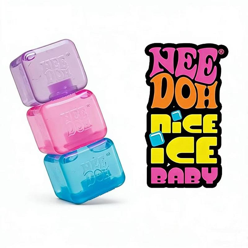 2026 Schylling Needoh Nice Cube Stress Relief Toy | Super Solid Squish Sensory Fidget | Slow Rising Ice Cube Anxiety Relief*-.