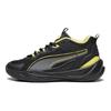 Puma Buty do koszykówki Playmaker Proste Wszechstronne Antypoślizgowe Średniej Wysokości Trampki Unisex Czarne Szare Żółte 392330-07