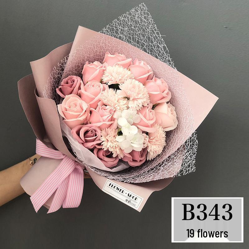 Preserved Rose & Carnation Bouquet - Perfect Birthday or Valentine's Gift for Mother, Teacher, or Girlfriend