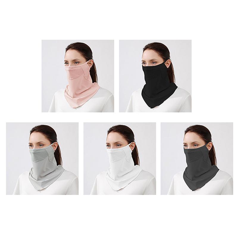 Half Face Mask Mesh Face Mask Uv Protection Neck Protector Summer Thin Sunshade Sports Windproof Cycling Mask