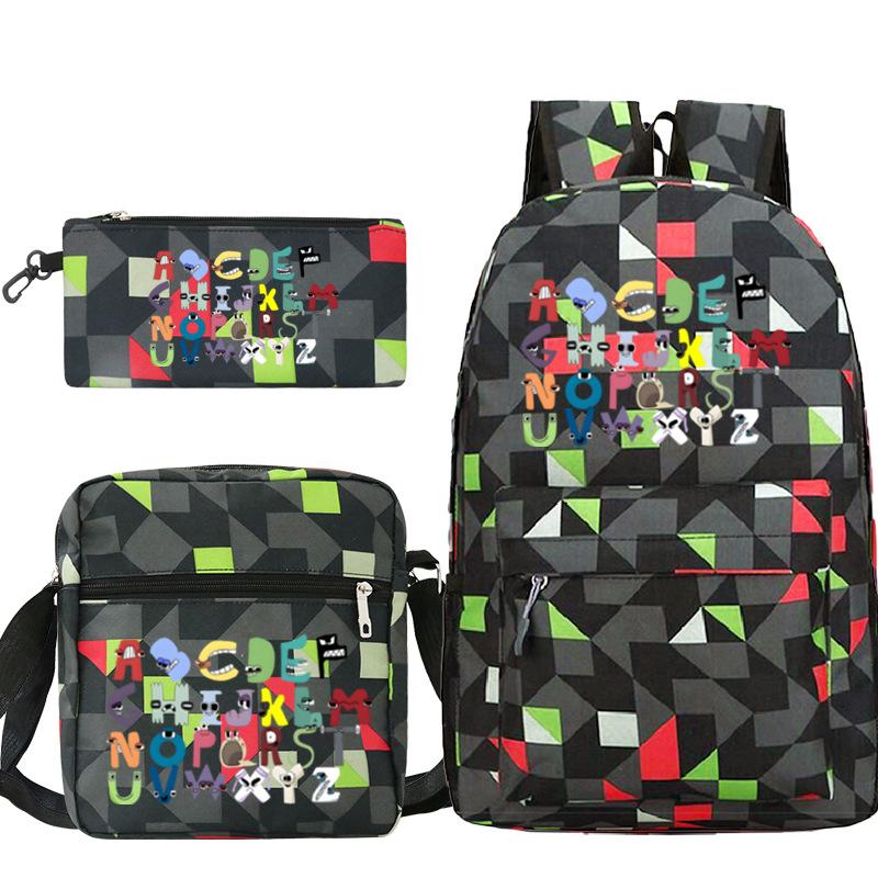 Game Alphabet Lore Alphabet Legend School Bag Backpack Shoulder Bag Pencil Case
