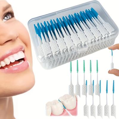 40/200 Units Soft Glue Interdental Brush, Interdental Brush, Interdental Brush, Orthodontic Specific Gap Brush, Disposable