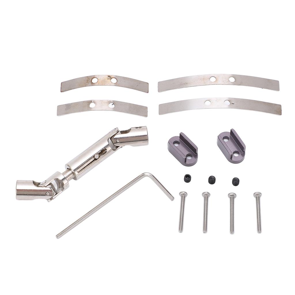 Metal Rear Bridge Axle Drive Shaft for WPL D12 RC Car Upgrade Parts Accessories(Black Red )