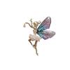 style Female Jewelry Dancing Girl Lapel Pins Women Crystal Brooches Angel wings Brooch Coat corsage