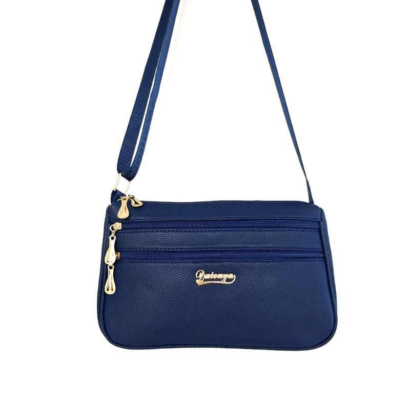 Spring new multi-layer zipper shoulder women's small bag trend oblique span shoulder bag large capacity