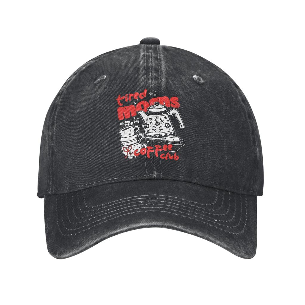 Gatos Amante del Café Gorra de Béisbol Vintage Desgastada Lavada Gorra Snapback para Unisex Mujeres Actividades al Aire Libre Gorras Ajustables Sombrero