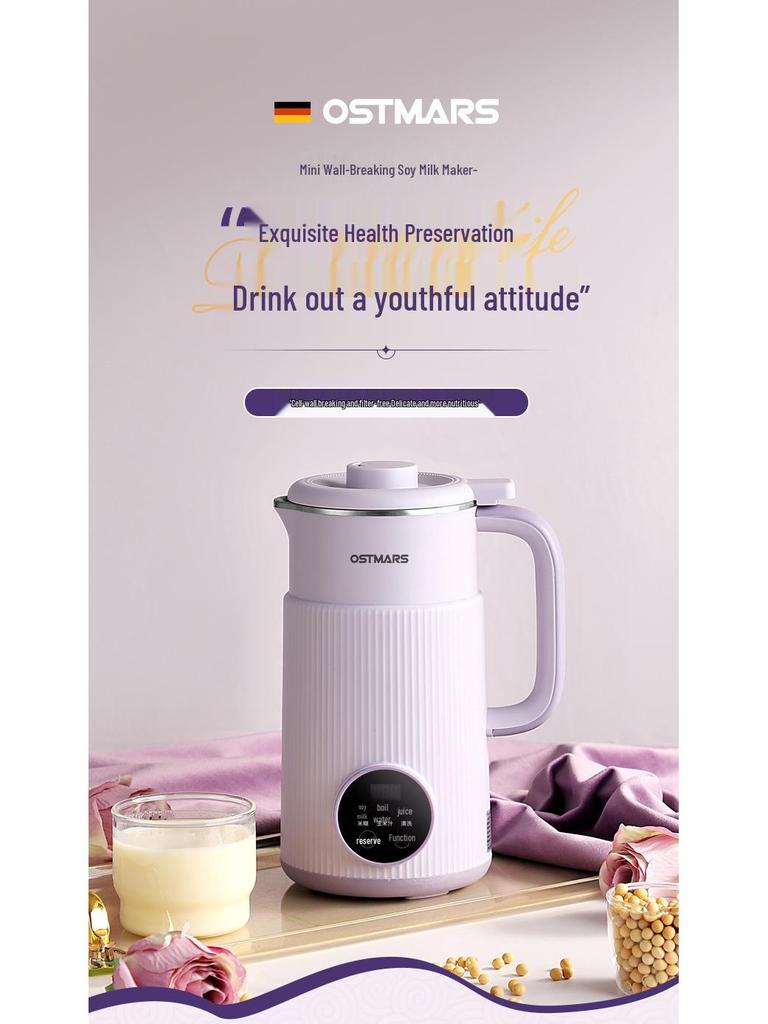 Mini Máquina Automática de Leite de Soja e Comida para Bebê com Tecnologia de Quebra de Parede