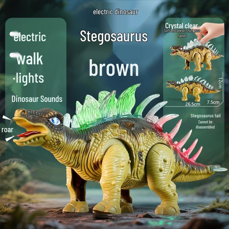 Kids' Electronic T-Rex Dinosaur Toy with Lights, Sound, and Walking Motion - Perfect Gift for Boys