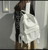Trendy Men's PU Leather Backpack - Korean Style, Solid Color, for College Students