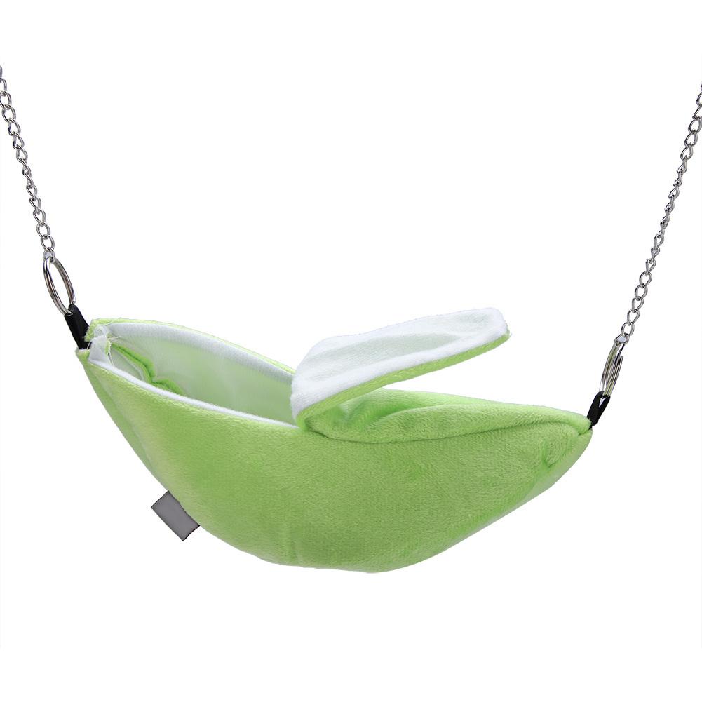 Hanging Pet Bed Velveteen Banana shaped Pet House for Hamster Hammock(Yellow)