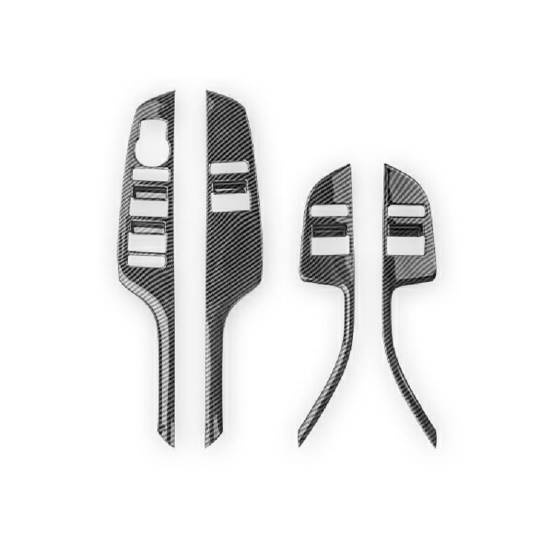 

For Genesis G80 RG3 2026 2026 Wood Grain Window Switch Frame Button Cover Trim Interior Accessories LHD