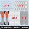 Compatible For ( DJI ROMO P / ROMO S / ROMO A ) Spare Parts Accessories Roller Side Brush HEPA Filter Mop Pad Dust Bag