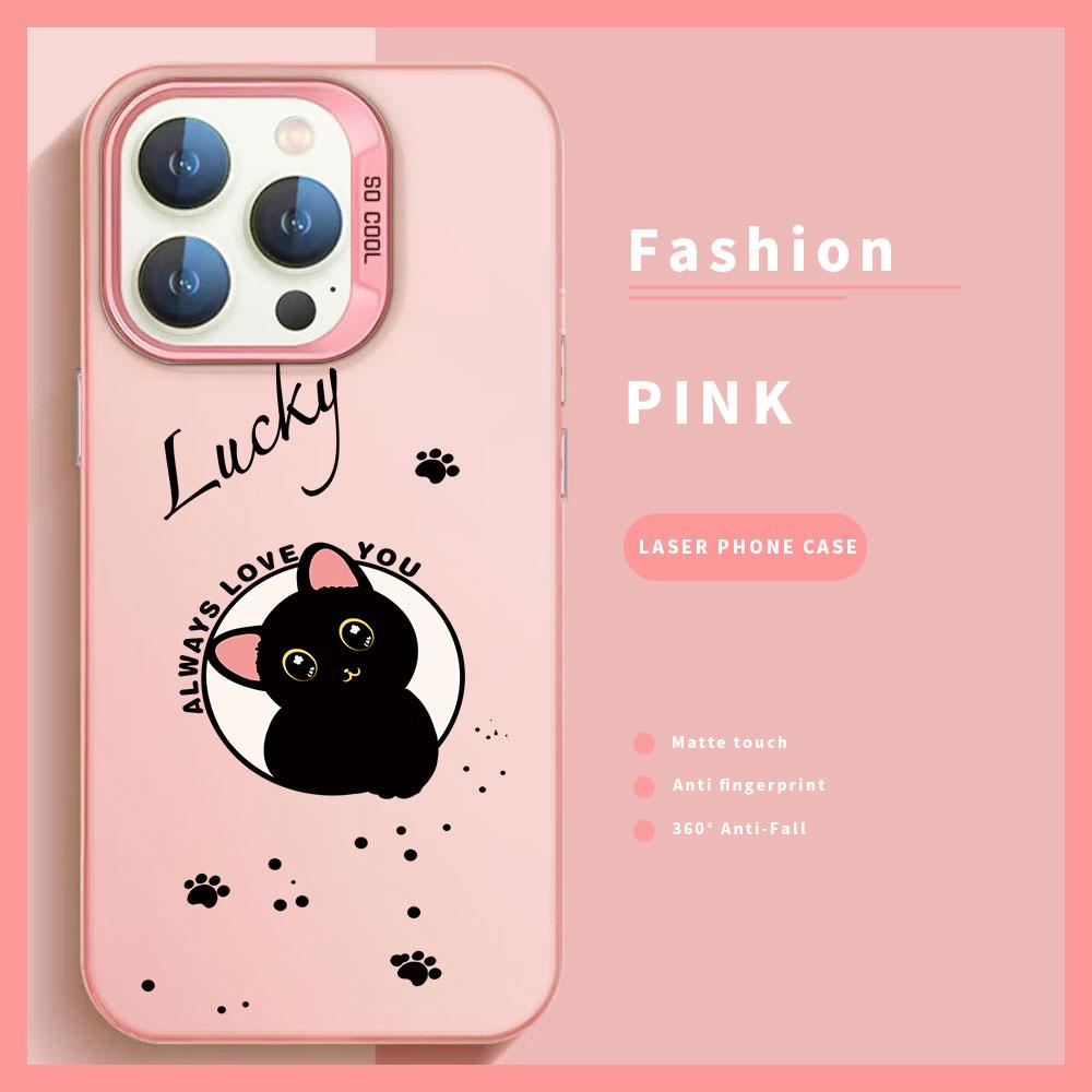 

Phone Case For Infinix Note 40 Pro Plus Note 30 4G 5G Note12 G96 Silver IMD Matte Colorful Shockproof Cover Cute Cat Couple Case Note 30 4G X6833