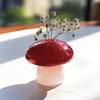 Mushroom Home Glass Vases Interior Decor Mini Desktop Flower Vases for Small Bouquets Room Decorations Home Tabletop Decor Gifts
