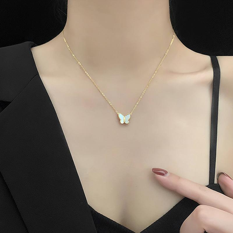 Luxusní motýl klíční kost náhrdelník elegantní temperamentní náušnice pro ženy šperky dárek