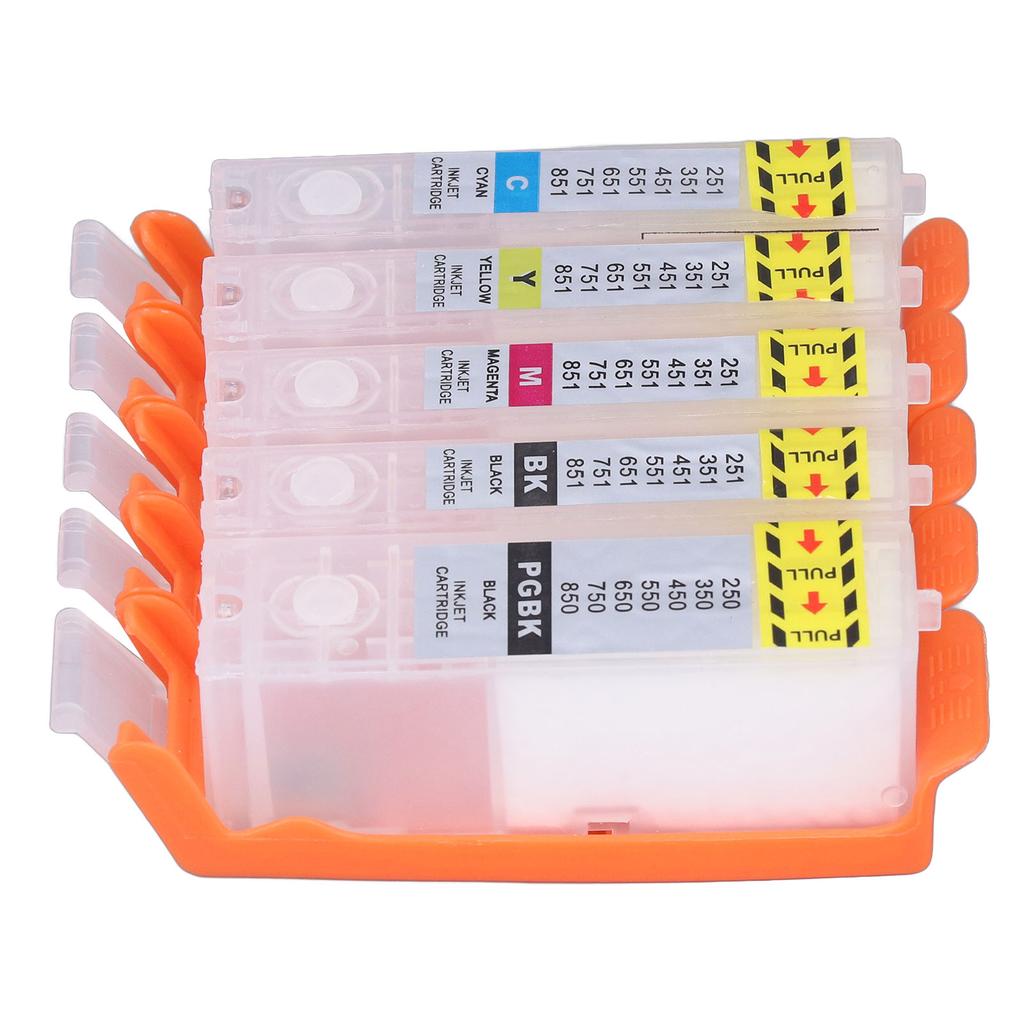 5Pcs Ink Cartridge for PIXMA IP7250 MG6350 MG5450 MX925 MX725 MG6450 MG5550 IX6850 Printers