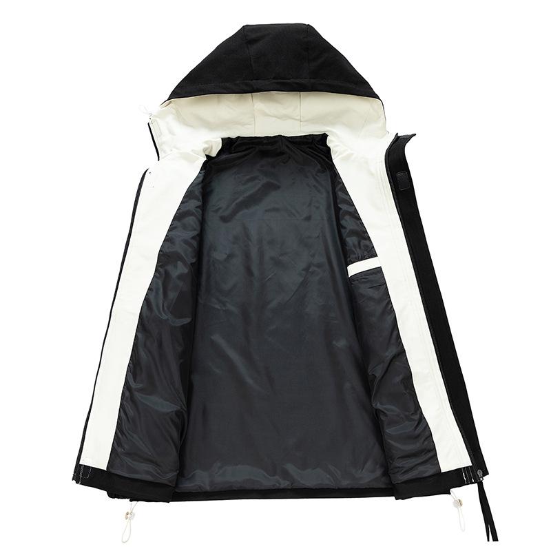 Spring and Autumn Men's Jacket Jacket Design Sense Niche Sports Fashion Trend Korean Edition Hooded Plus Size Clothes Trend