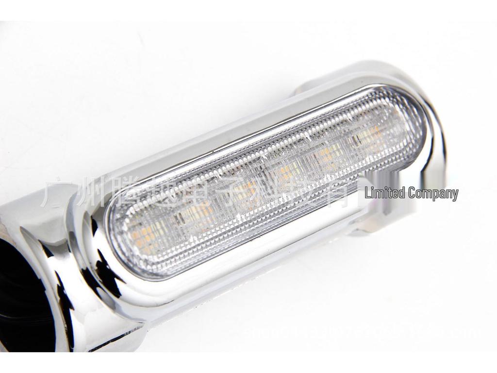 Harley Motorcycle LED Crash Bar Lights - Aluminum Tube Clamp and Pillar Light Accessories