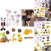Kit de 6x Brinquedos de Corda para Cães Resistentes e Duráveis Nó de Mastigar Bola Pet Filhote Urso Brinquedo de Algodão Atacado