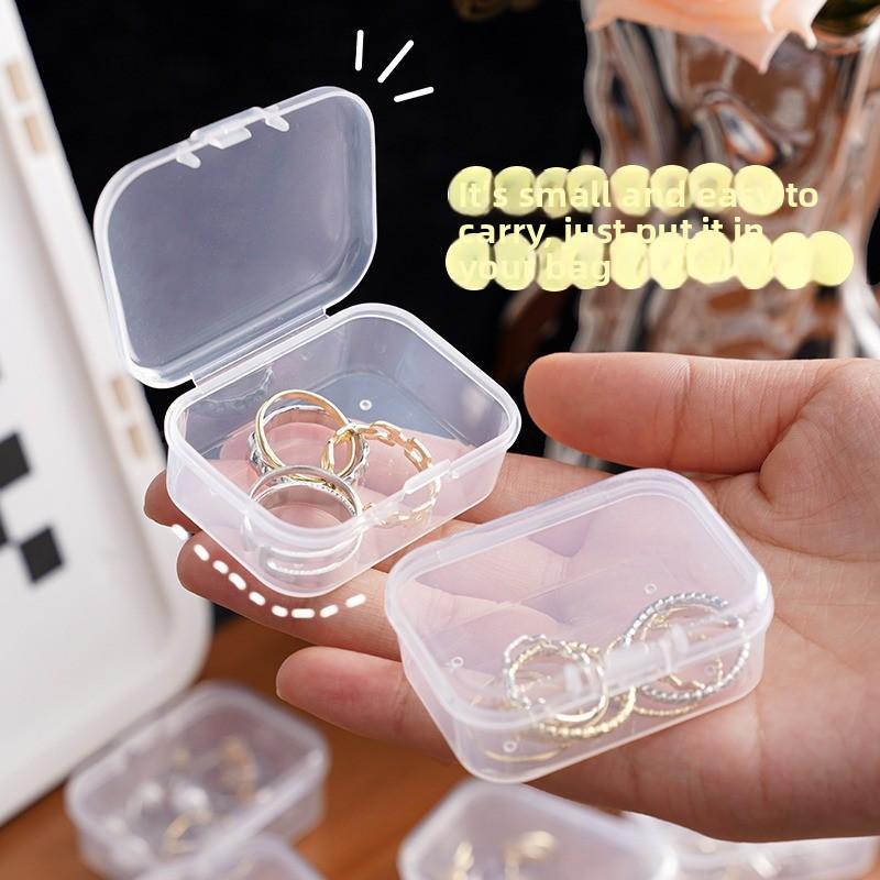 Transparent Jewelry Storage Box, Travel Cosmetics, Earrings, Stud Earrings, Jewelry Box, Nail Patches, Necklace, Beaded Jewelry Box