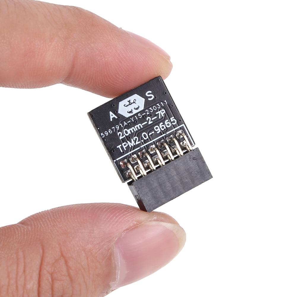 TPM 2.0 Encryption Processor Remote Card 14/18Pin LPC Interface Protection Module Compatible with ASUS MSI/ASRock Motherboards