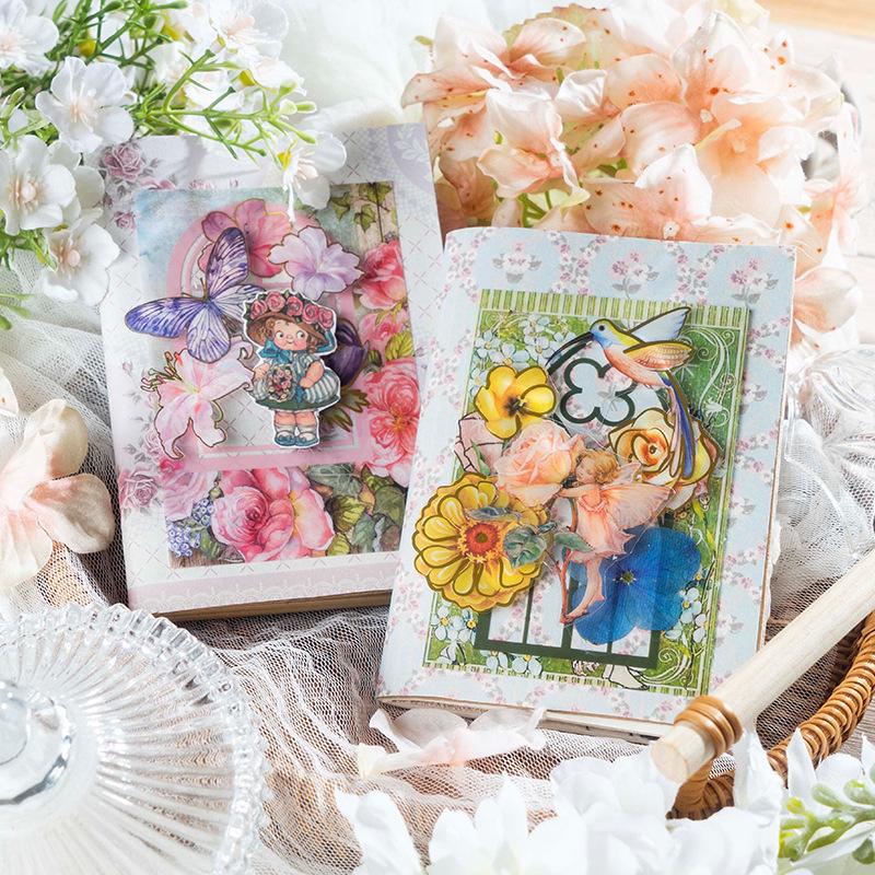 Beautiful Day PET Collage Cards: Window Sill Garden Theme Stickers - Creative Journal Decoration, 4 Styles