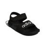 Adidas Adilette Sandal K Synthetic Leather Slip Resistant Abrasion Resistant Sandal Black Kids' G26879