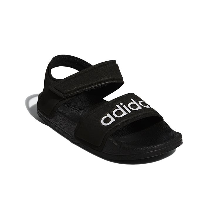 Adidas Adilette Sandal K Synthetic Leather Slip Resistant Abrasion Resistant Sandal Black Kids' G26879