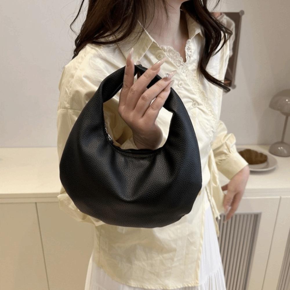 Pu Leather Clutch Bags Solid Color Handbags Simple Tote Bag Party
