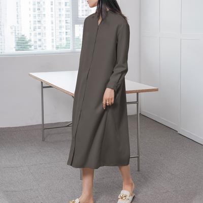 Spring and Autumn New Products Women's Long Sleeve Loose Dress High-end Windbreaker Long Dress