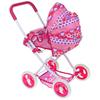 Deep Doll Pram Stroller Bassinet Carrier 3-in-1 Foldable Canopy