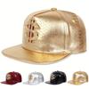 Neue Satinweberei Gemeinsame Sonnenschutz-Baseballkappe Goldenes Dollarzeichen-Logo Maschinenstickerei Festliche Party Snapback Hip-Hop-Hut