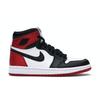 Жіночі кросівки Air 1 Retro High Satin Black Toe Red White-Varsity-Red CD0461-016